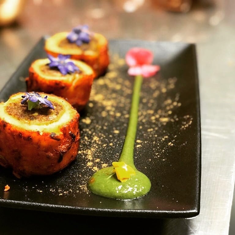 Tandoori starter plated at Rasoi